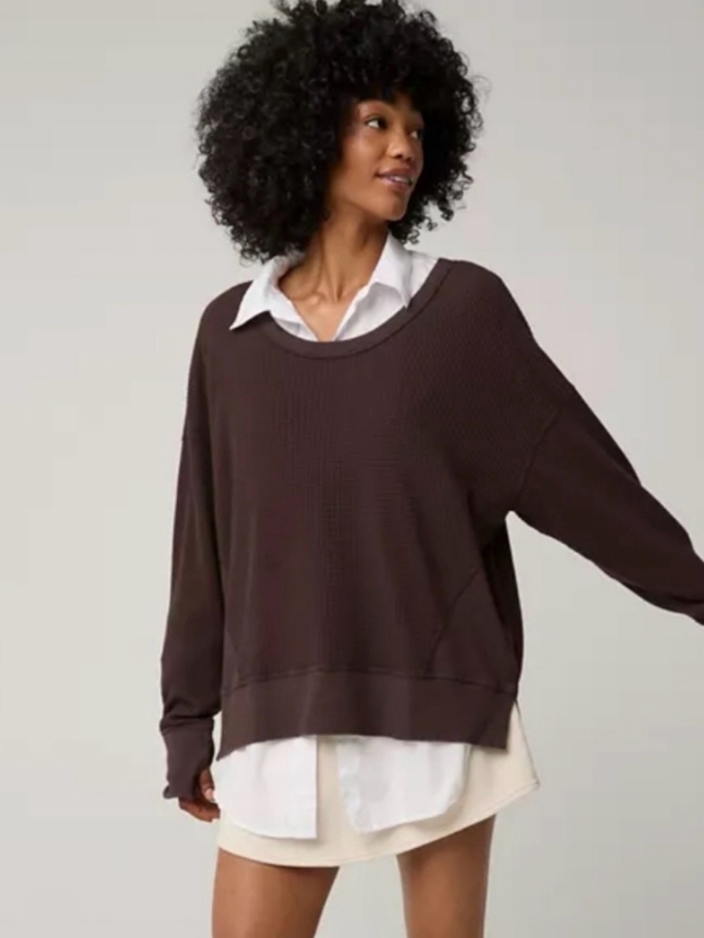 Aerie Offline Waffle Knit Top - Picture 4 of 4